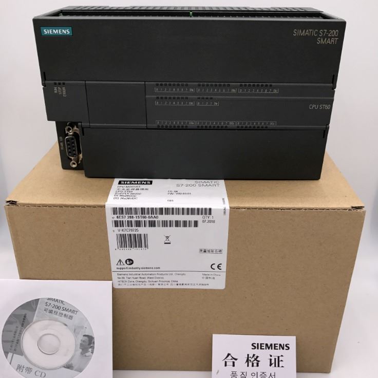 全新原装西门子S7-200SMART PLC CPU 1ST60 6ES7 288-1ST60-0AA0