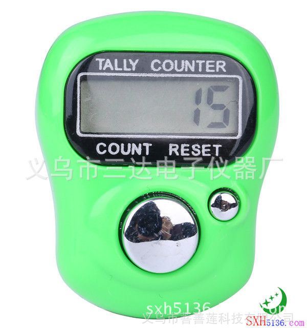 供应手指戒指计数器念佛计数器流量计数器带电池ringcounter