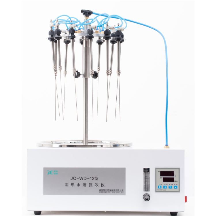 聚创环保圆形水浴氮吹仪 JC-WD24圆形结构，转动自如，操作方便、智能数字温控器，可定时，双数字显