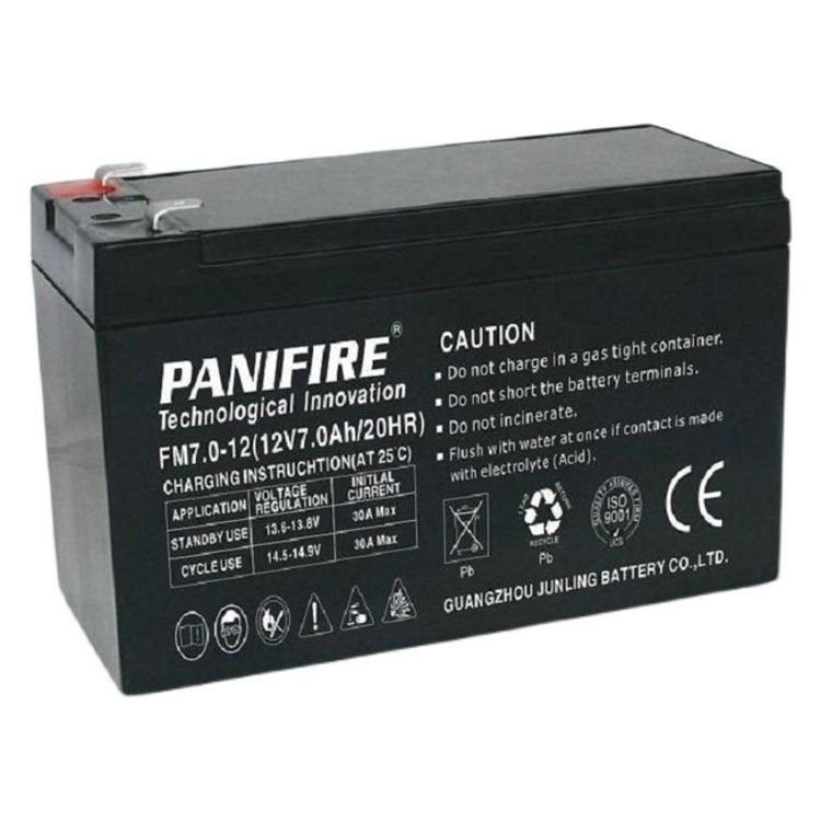 PANIFIRE力仕顿蓄电池FM7-12 12V7AH/20HR音响 电梯 电动工具