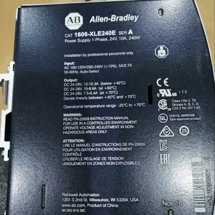 AB 1606-XLE240E原装现货特价 AB开关电源