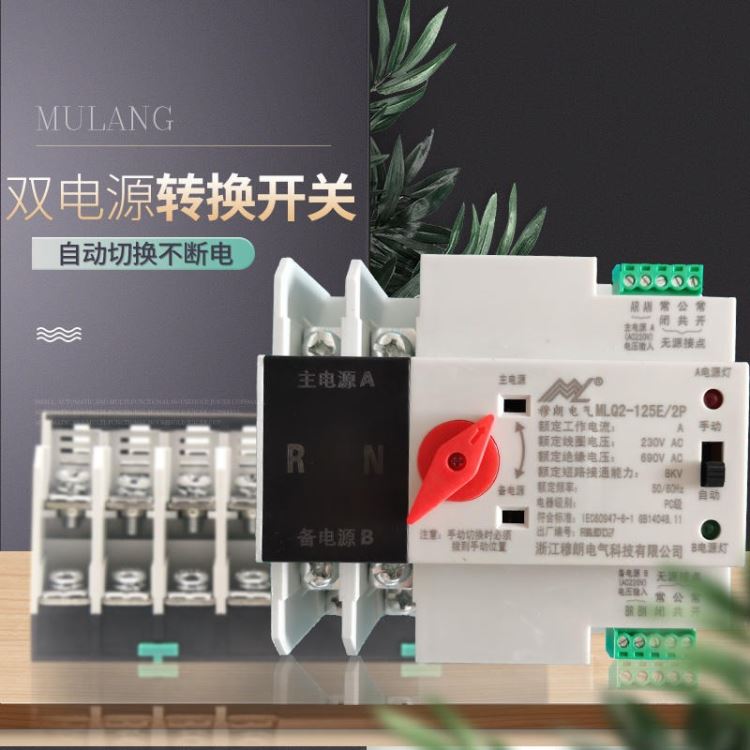 电脑智能不断电市电光伏发电机转换器家用双电源自动转换开关电器智能家居控制器