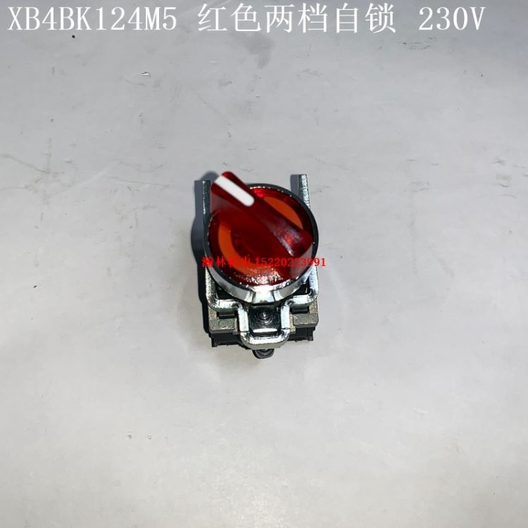 XB4BK121M5 XB4BK123M5 XB4BK124M5 XB4BK125M5 施耐德两档自锁选择开关 230V