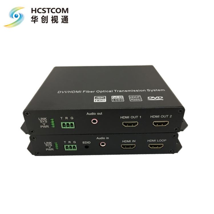 华创视通 HC3511 4K HDMI光端机 8路4k hdmi光端机 8路HDMI高清光端机带环出音频 4U插卡机箱