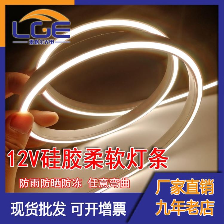 LED软灯条 户外硅胶造型低压灯带 工程线条灯 12V24V套管防水灯条