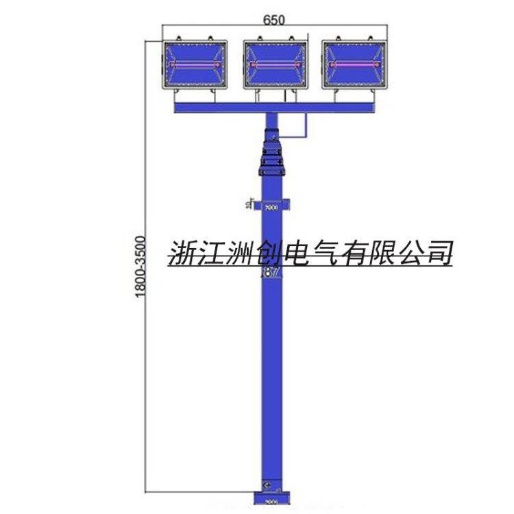 气动升降照明灯 高杆气动升降式车载移动应急照明设备SFD9000B_SFD9000B_SFD9000B