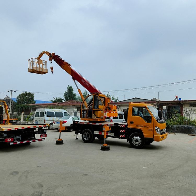 路信伸缩壁蓝牌吊车 小型液压驱动蓝牌吊车型号 市区高空作业吊车报价