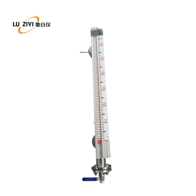 磁翻板液位计侧装直读式不锈钢防爆内衬四氟水位测量仪表