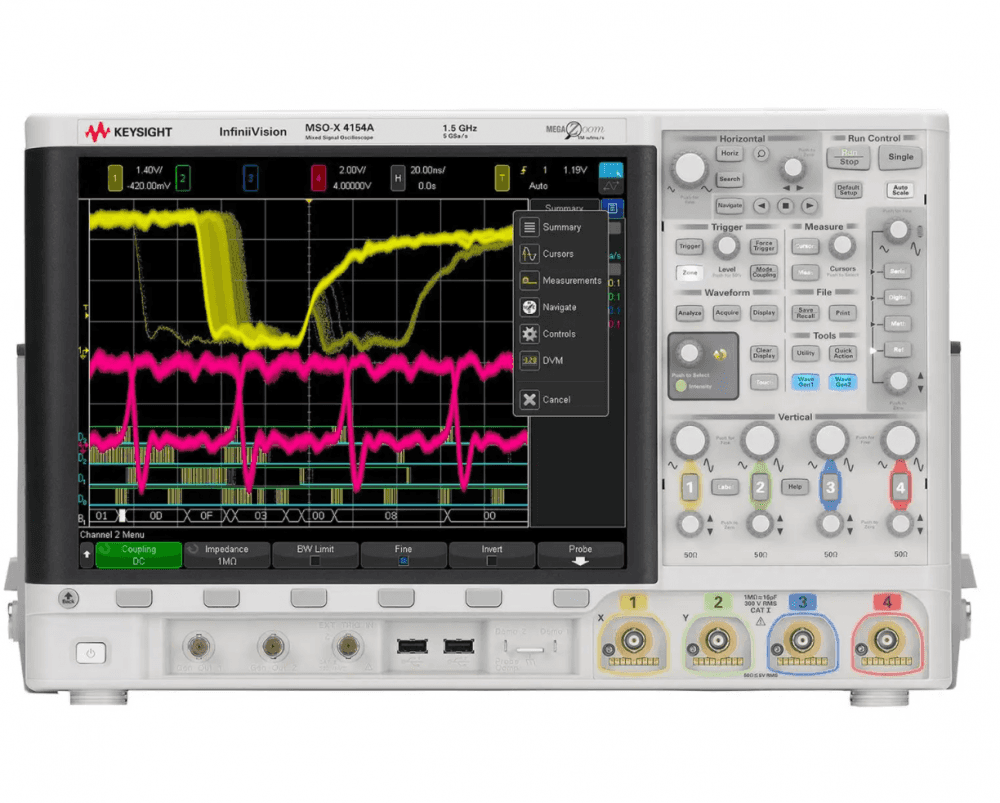 MSOX4154A 混合信号示波器-租赁1.5G示波器，出租4通道示波器和16个数字通道