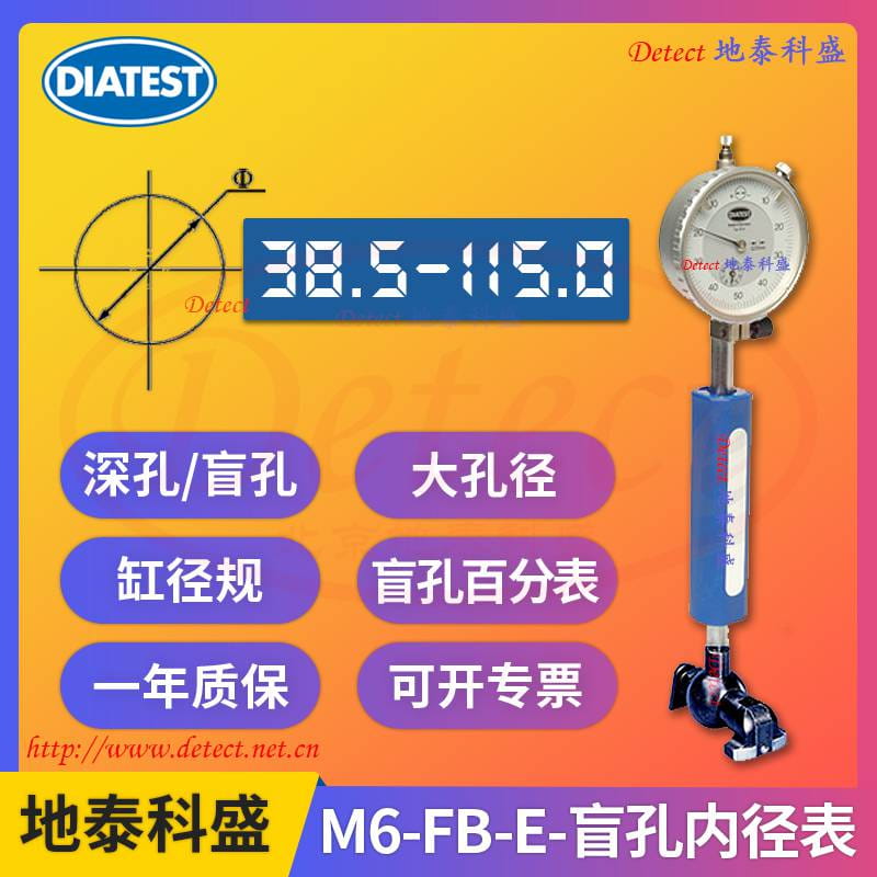 德国DIATEST盲孔内径表M6-FB-E盲孔千分表,缸径规大盲孔测量仪