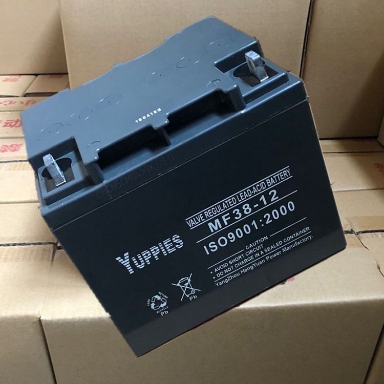 YUPPLES蓄电池MF75-12 铅酸免维护12V75AH 直流屏EPS/UPS安防监控设备