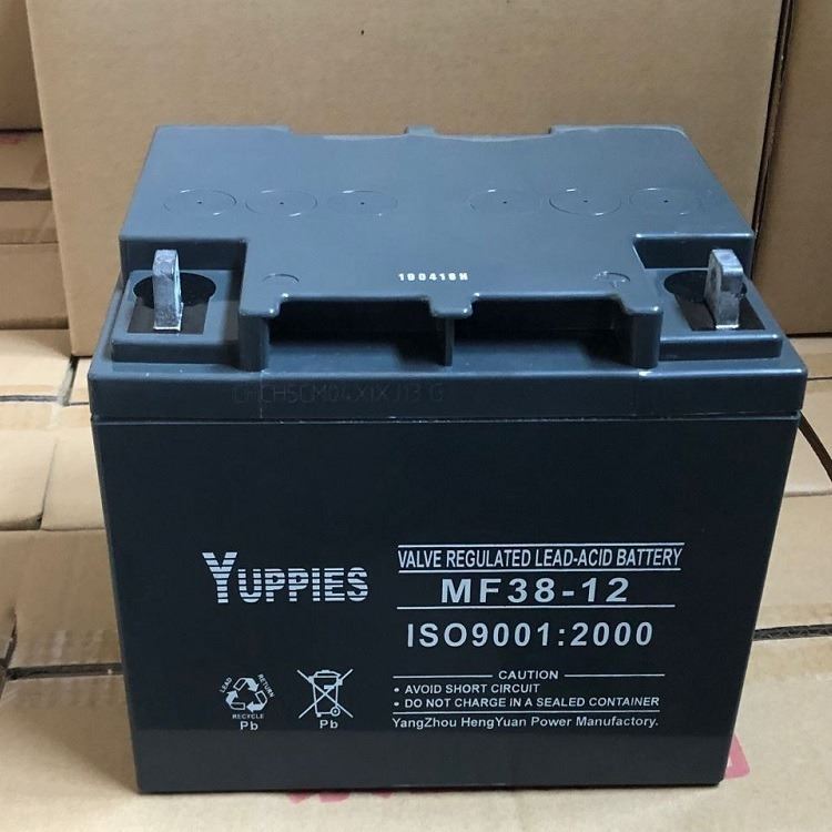 YUPPLES蓄电池MF100-12 铅酸免维护12V100AH 直流屏EPS/UPS安防监控设备