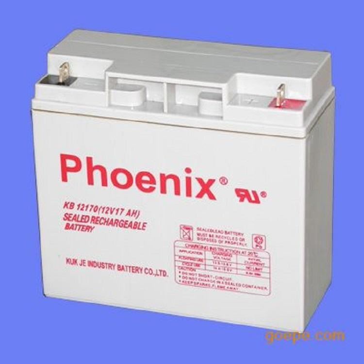 Phoenix凤凰蓄电池12v17AH 监控设备 凤凰KB1217