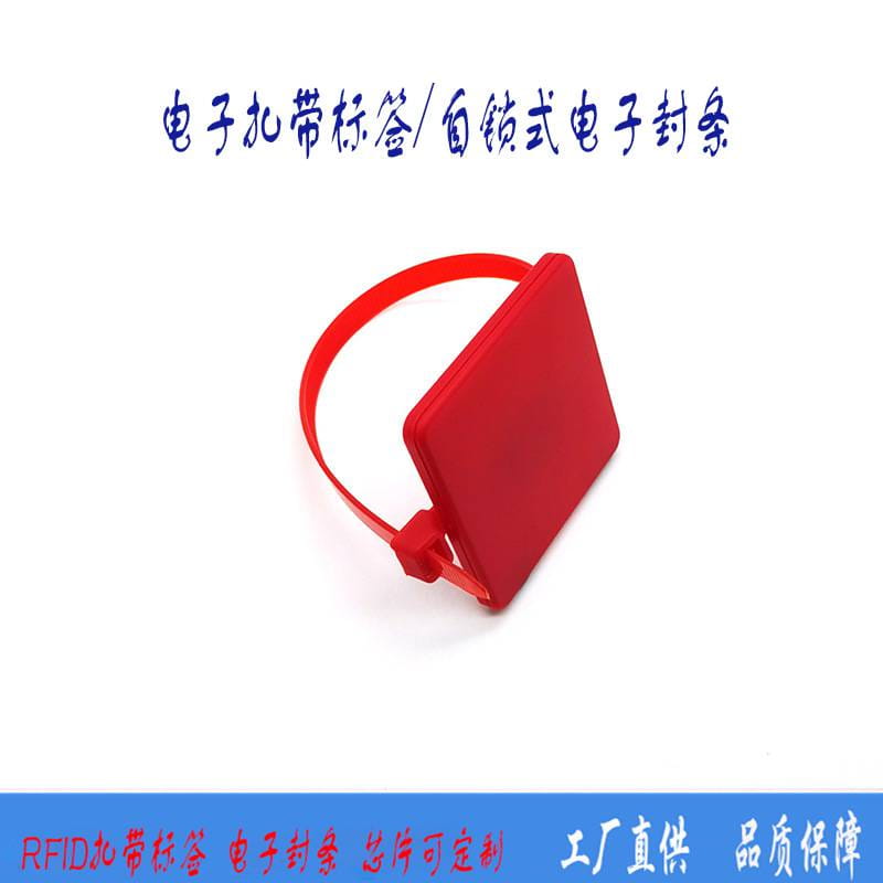 RFID扎带电子标签 复旦f08扎带标签 NFC封条塑料扎带集装箱