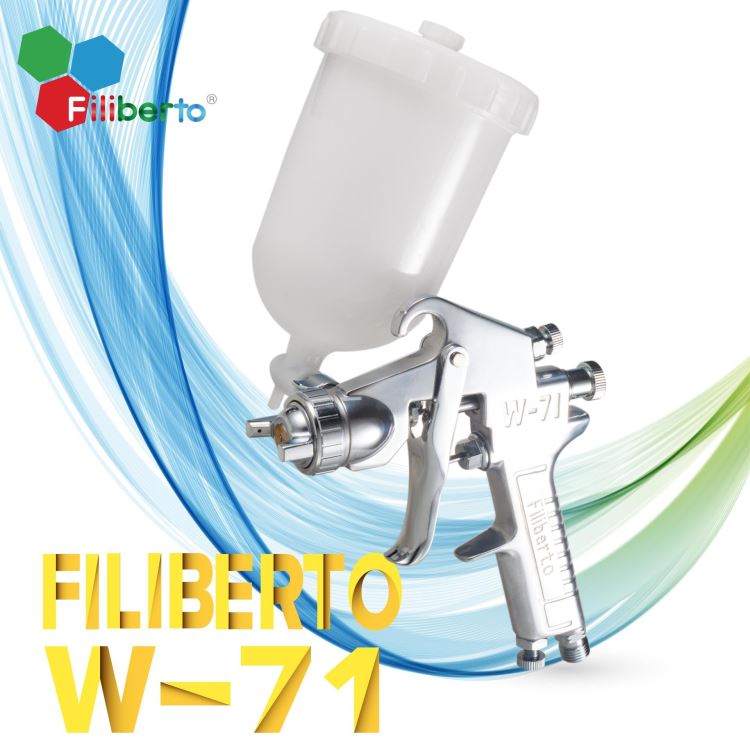 美国 Filiberto菲利贝托W-71G上壶手动喷枪 重力式喷枪 气动家具漆油漆喷漆枪 面漆油漆喷漆枪 uv光油喷枪