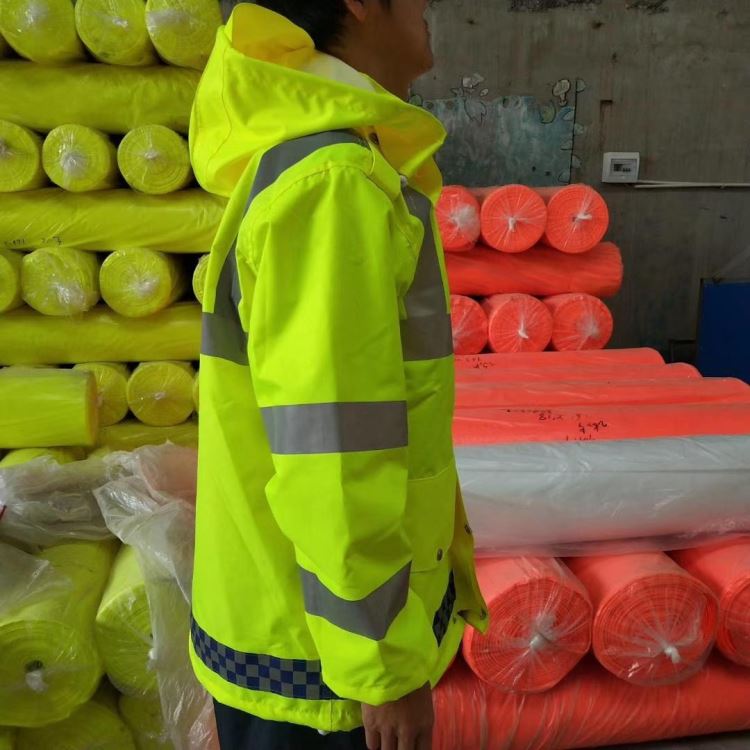 雅戈丹盾分体式雨衣雨裤定制荧光黄分体式雨衣劳保服环卫反光雨衣批发