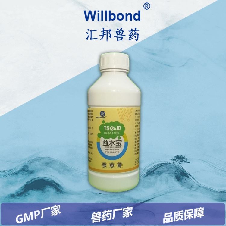 国标产品代理 水产药工厂 水产药可定制产品 GMP厂家 益水宝消毒剂 willbond 1000mL 消毒剂