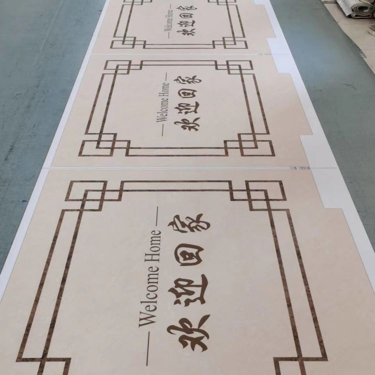 电梯轿厢地垫定制仿大理石pvc地板图案 定制地板耐磨防水防滑