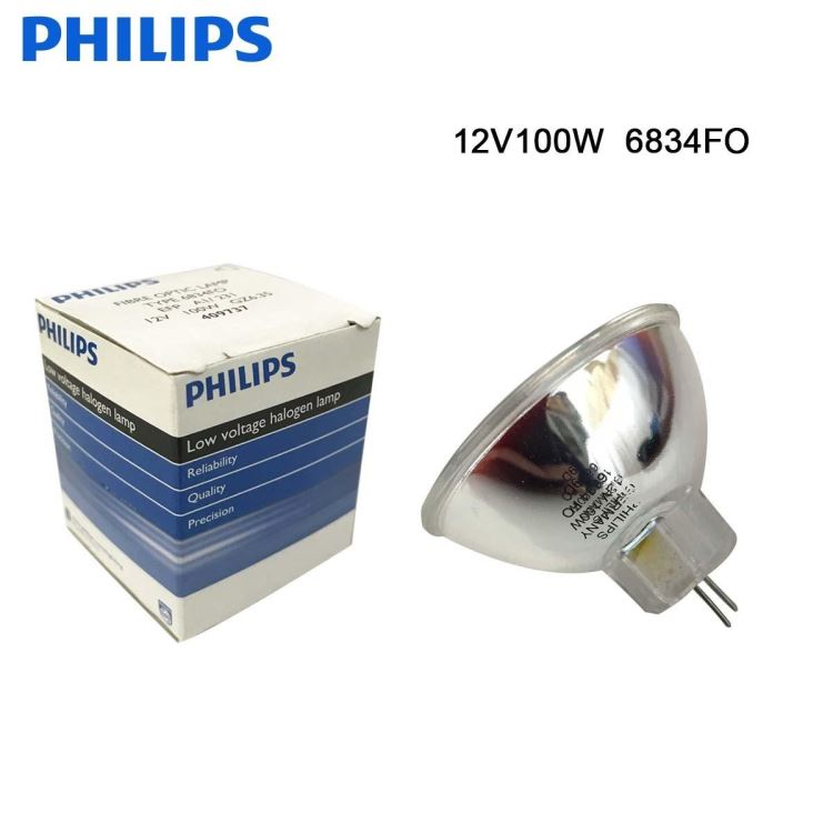 Philips/飞利浦12V100W冷光源灯杯 6834FO 投影机灯泡 显微镜卤素灯杯 胃镜灯泡