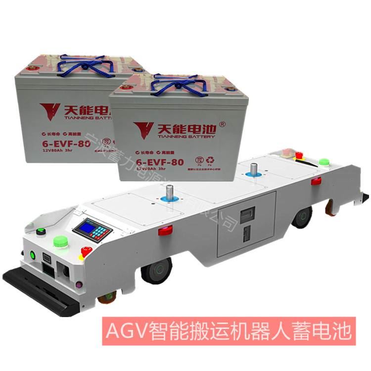 AGV搬运机器人蓄电池，智能搬运车6EVF80AH蓄电池