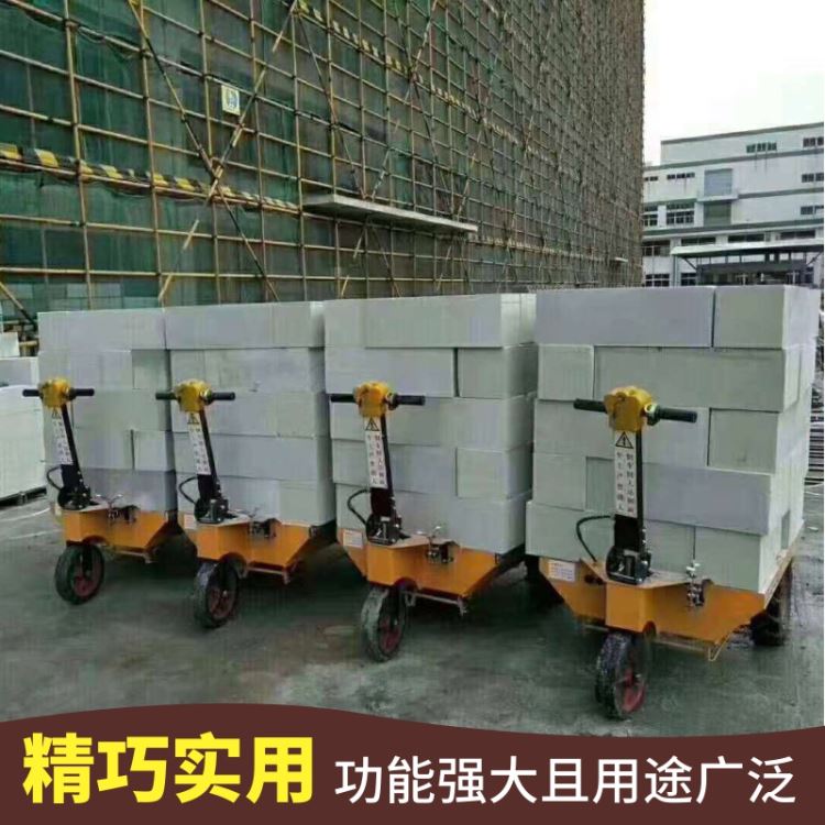 电动平板车 工地电动手推车 工地拉砖车 养殖场运料手推车 康顺手推车 手推式电动拉砖车图2