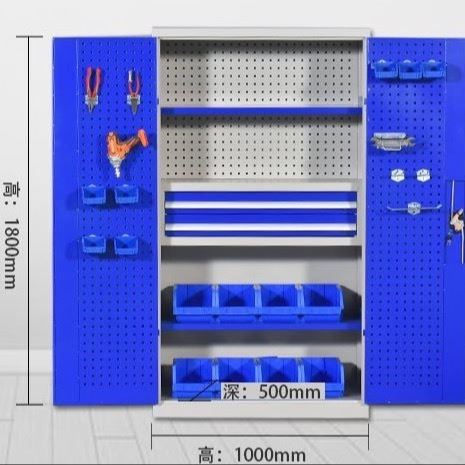 鸿晟达 南宁 装配车间工具柜 模具车间工具柜 维修车间多功能工具柜 钳工车间工具柜 可带轮带抽屉带挂板