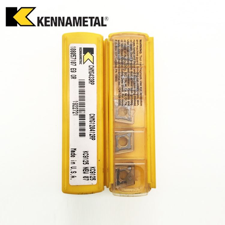 肯纳刀具车刀片肯纳代理 CNMG120412CT KCP10B 加工钢件