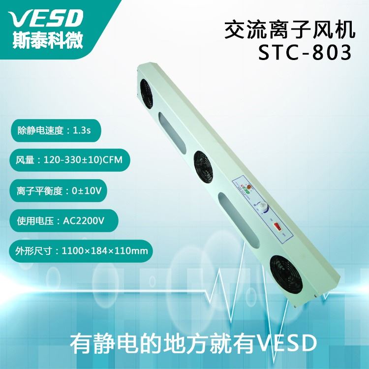 四川三头悬挂式离子风机VESD除静电设备工业用静电消除器STC-803