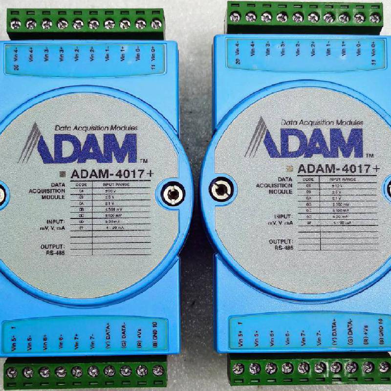 Advantech ADAM-4017+ 8路模拟量输入模块 8通道AI采集模块