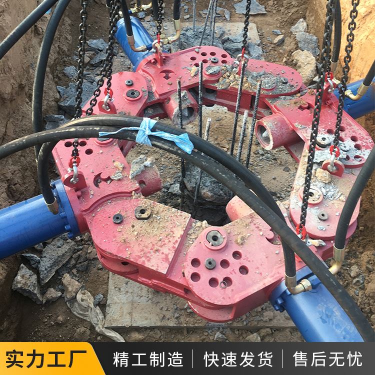 破除地面基础桩头的设备模块液压破桩机桩头液压破桩器模块式组合根据需要随意搭配