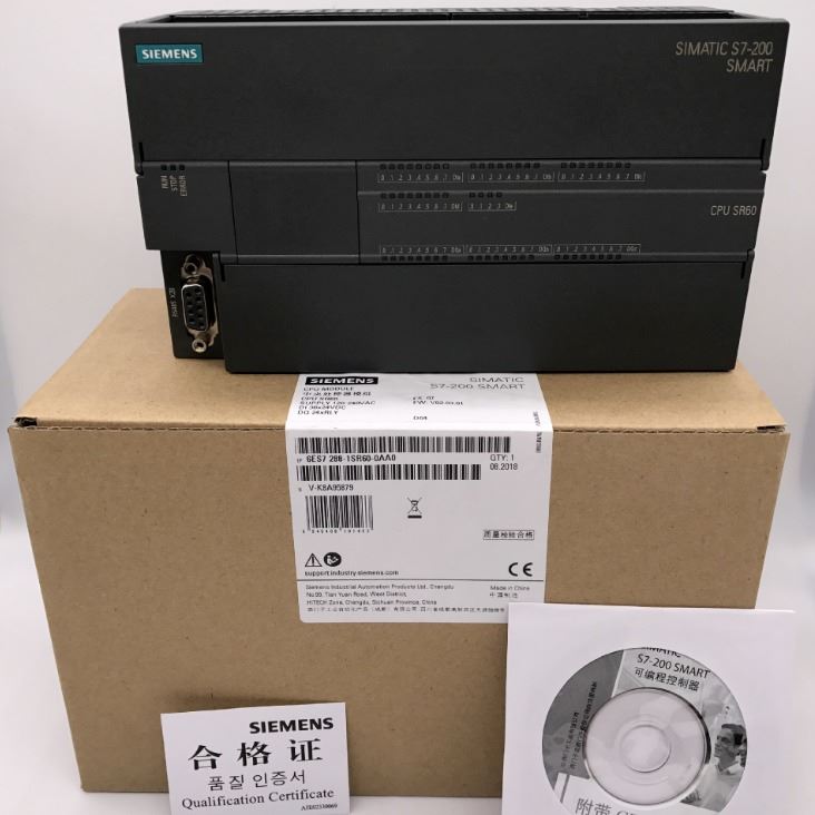 全新原装西门子S7-200SMART PLC CPU 1SR60 6ES7 288-1SR60-0AA0