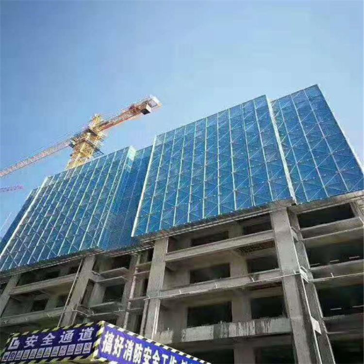 工地防护系列 建筑施工爬架网 工地爬架网 建筑脚手架安全网喷塑安全网 楼房外架防护网 中峰供应