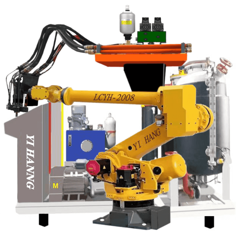 PU抛光轮生产线 聚氨酯连帮鞋浇注设备 三组份鞋垫鞋底发泡机器