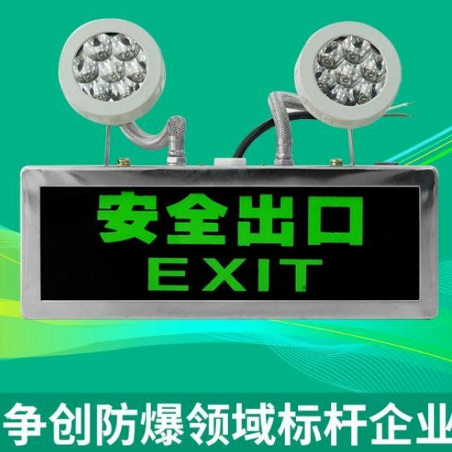 洲创电气​2*10W消防用LED防爆双头应急照明灯 带蓄电池防爆应急灯 防爆标志灯