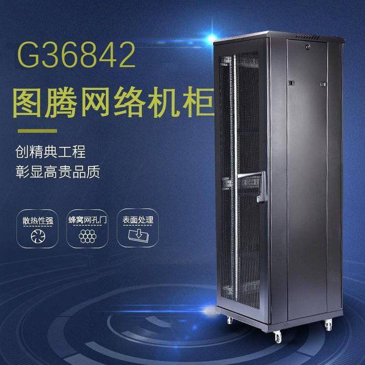 TOTEN图腾网络机柜 G36842 600*600*2055mm网孔门 2米19寸 42u参数