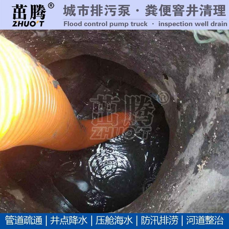 管道疏通6寸柴油机水泵 330立方下水道淤泥清理泵 河道垃圾清理抽水机