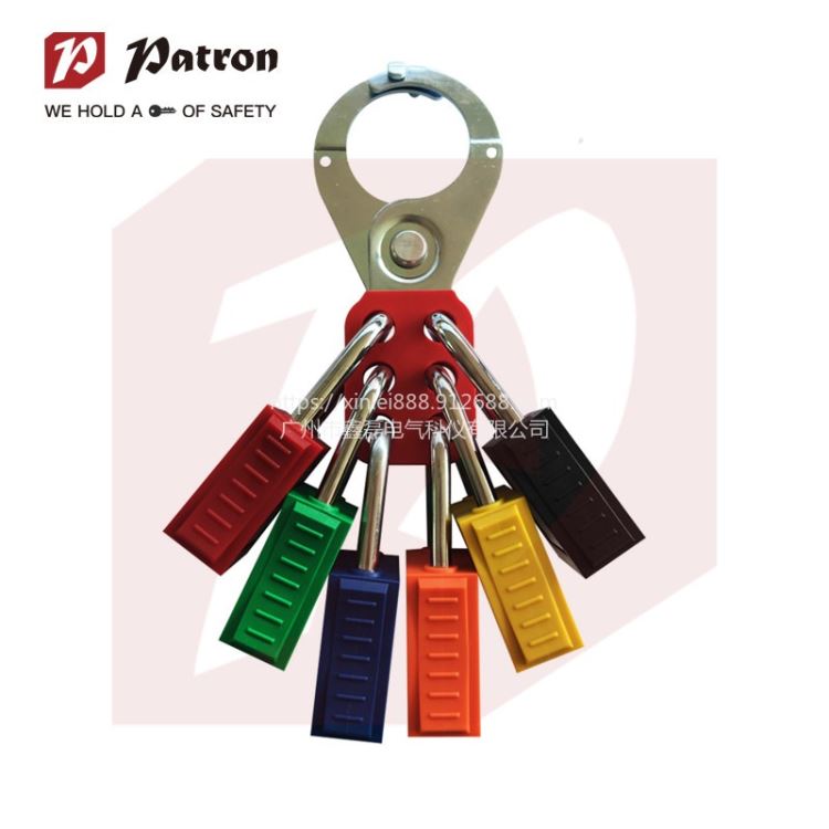 特价铂铒盾 Patron 11127a InteLOCK塑料锁体同花钥匙黑色细梁标准安全挂锁