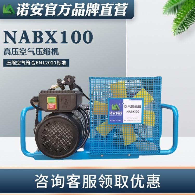 诺安空气呼吸器充气泵 NABX100压缩空气填充泵 安全空气压缩机