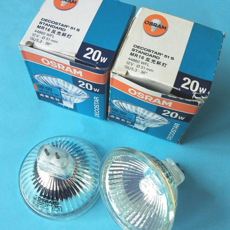 欧司朗/OSRAM 显微镜卤钨灯杯 44860WFL 12V 20W 36° GU5.3光源