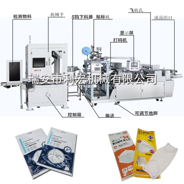 新利宏生产GSB220-DK型 N95   KF94   医用一次性口罩包装机  现货 现机