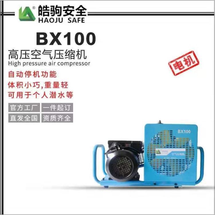 皓驹BX100空气呼吸器充气泵，上海高压空气压缩机厂家，空气呼吸器充填泵，30MPA空气压缩机，空气填充泵，气瓶充气泵