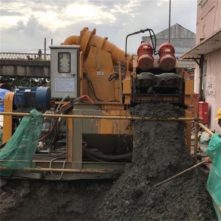 襄阳市泥浆处理打桩泥浆分离环保设备成本污泥颗粒过滤机万泽愚公WFL