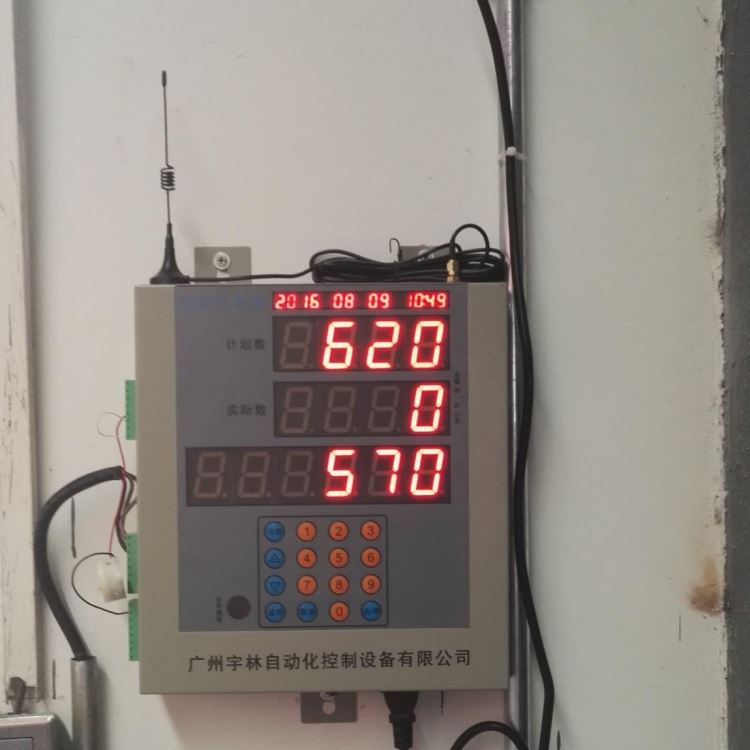 广州宇林水泥点包计数器YL-PC15D水泥包装袋计数器点包机 化工厂移动式传送带计数器带modbus通讯