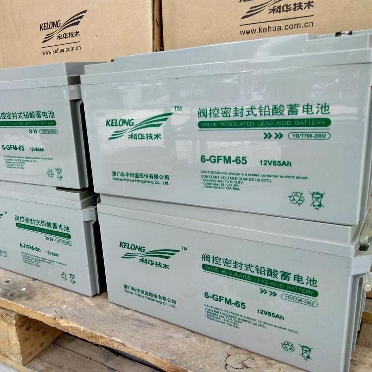 科华蓄电池6-GFM-65铅酸免维护12V65AH 工业办公 电脑机房 监控设备应急电瓶 现货